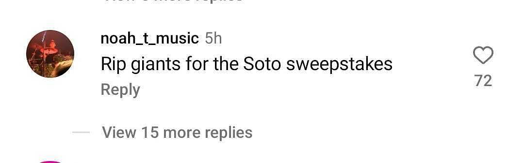 (Instagram comment)